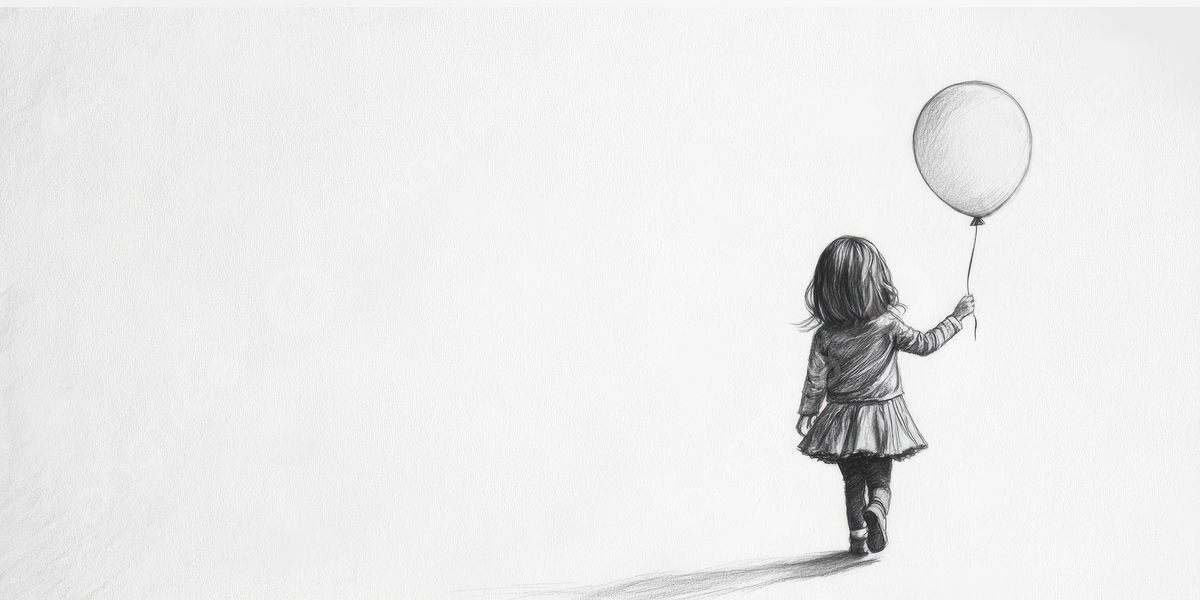 muchacha con globo